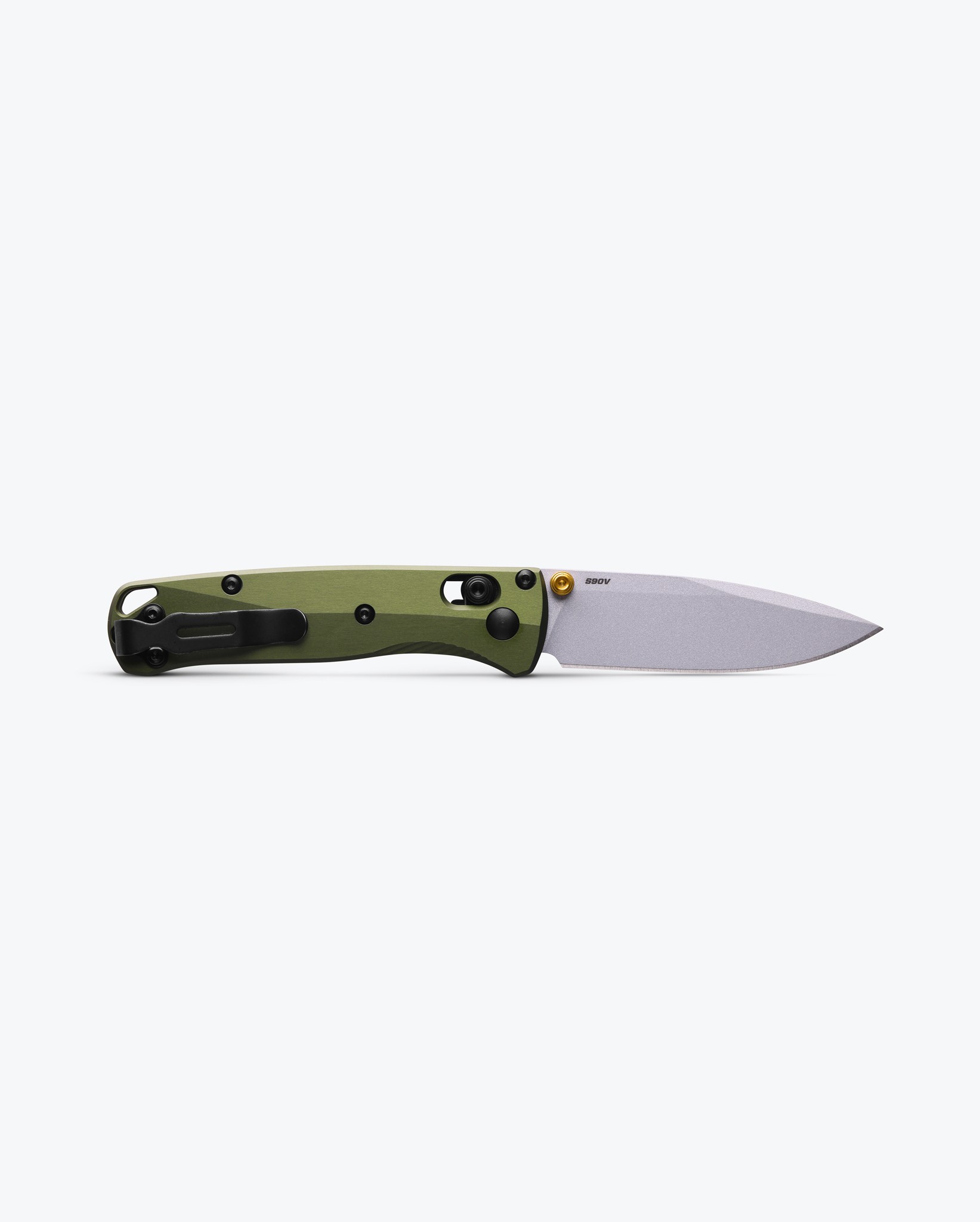 Benchmade Mini Bugout® Woodland Green Aluminium CPM-S90V Silver Çakı