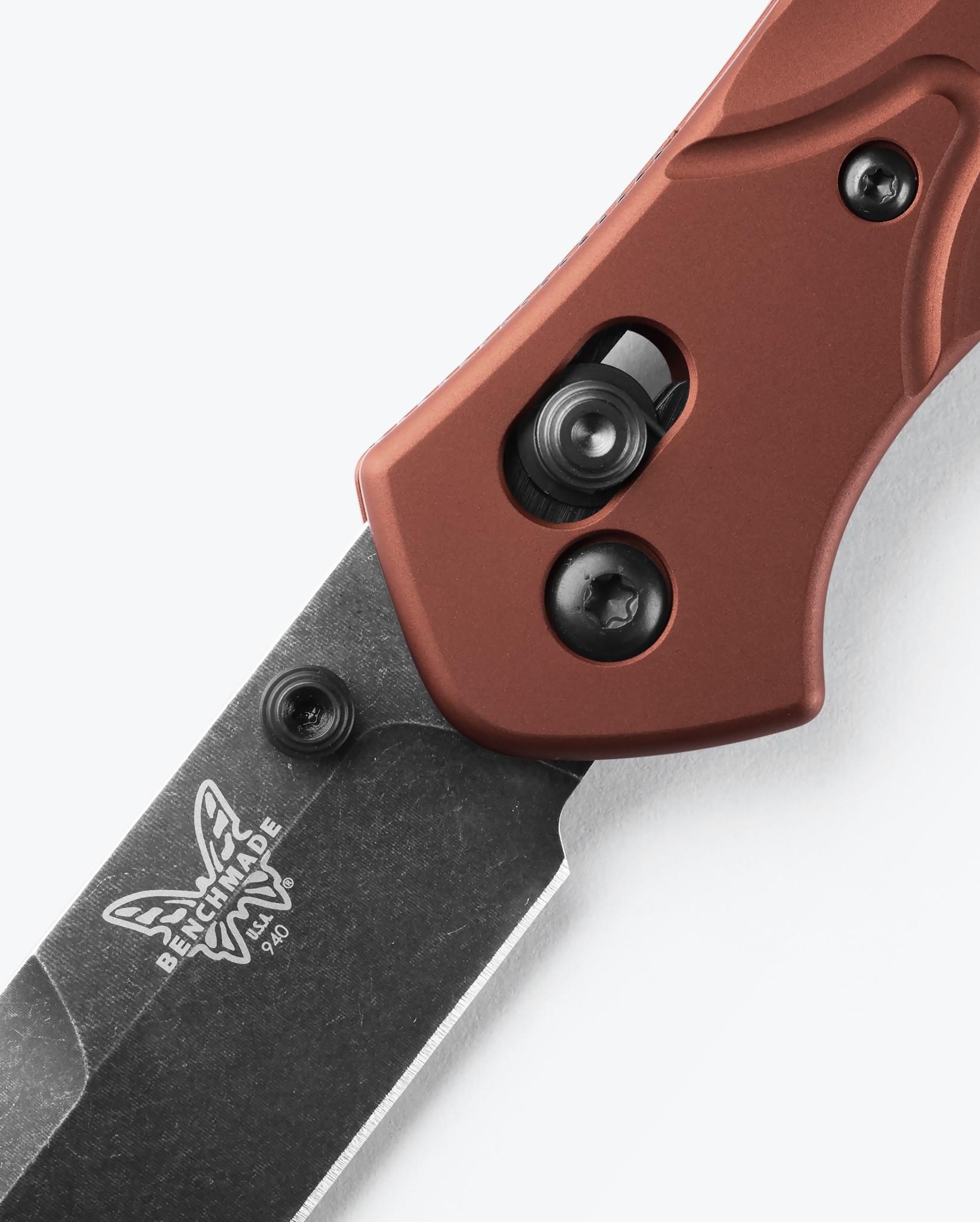 Benchmade Mini Osborne Reverse Tanto Burnt Copper Aluminum Battlewash Magnacut Çakı