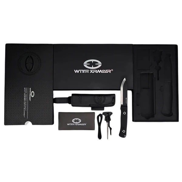 WithArmour® Professional Woodlands Black Micarta Scandi Bıçak