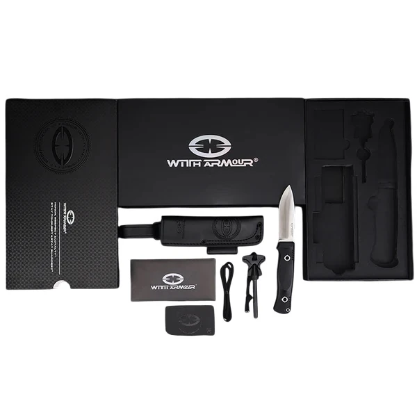 WithArmour® Professional Woodlands Black Micarta Convex Bıçak