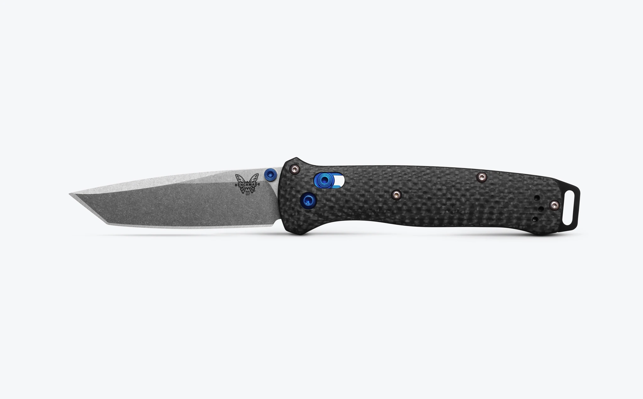 Benchmade Bailout® Carbon Fiber Tanto Stonewash (M390) Blue Accents Çakı