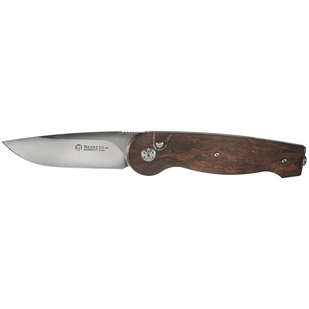 Maserin Summit MagnaCut Blade Space Coral Copper Fatcarbon® Handle