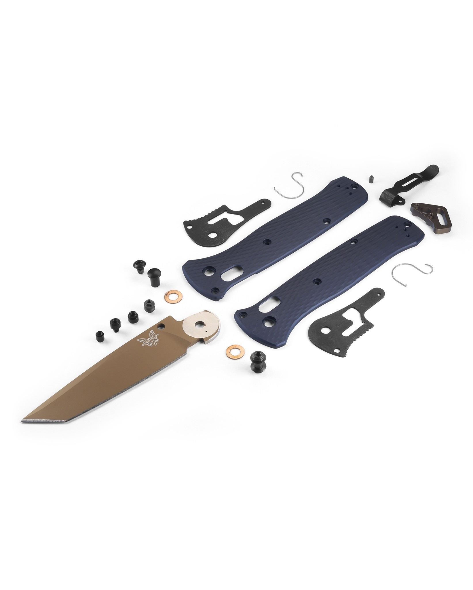 Benchmade Bailout® Crater Blue Aluminium Flat Earth Tanto Çakı