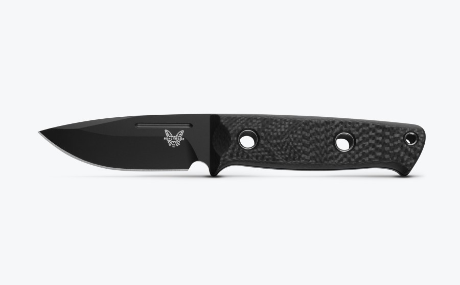 Benchmade Mini Bushcrafter Carbon Fiber Black Cerakote CPM-Cru-Wear® Bıçak