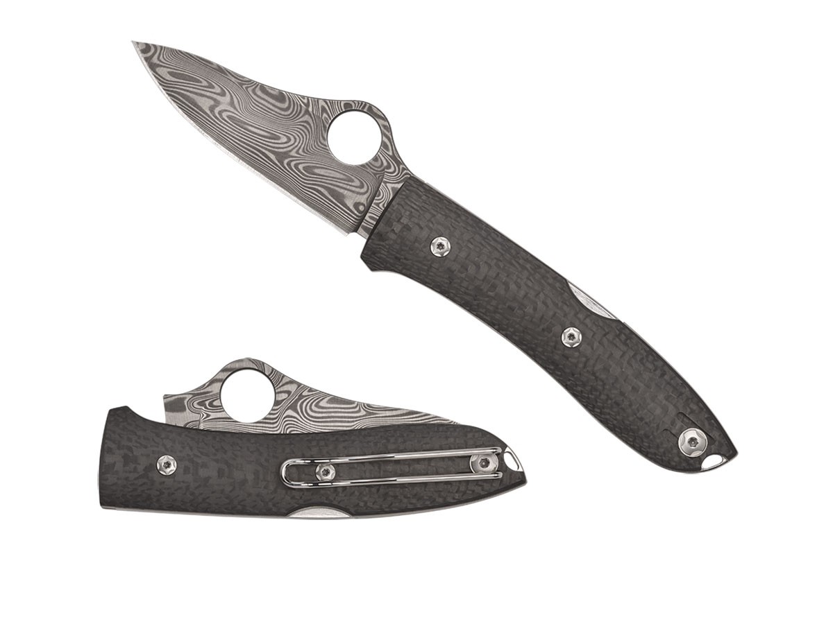 Spyderco SpyOpera™ Carbon Fiber Thor™ Damascus Çakı