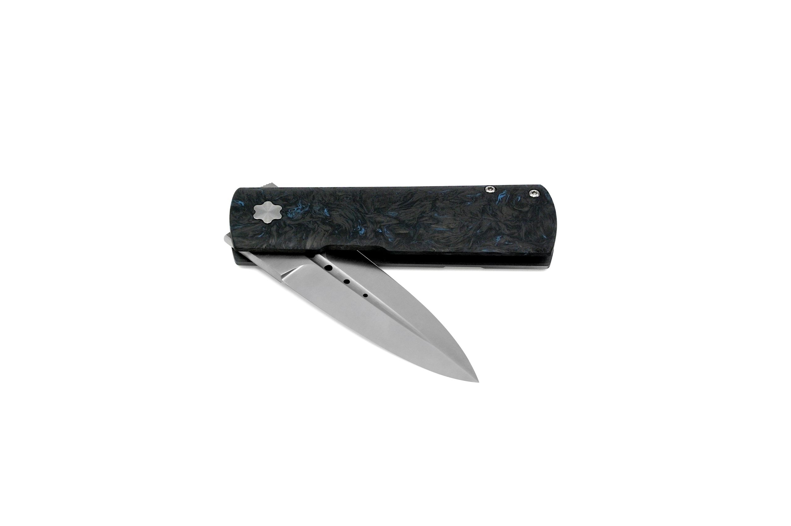 Maserin Daga Elmax Blade Blue Fat Carbon Handle Çakı