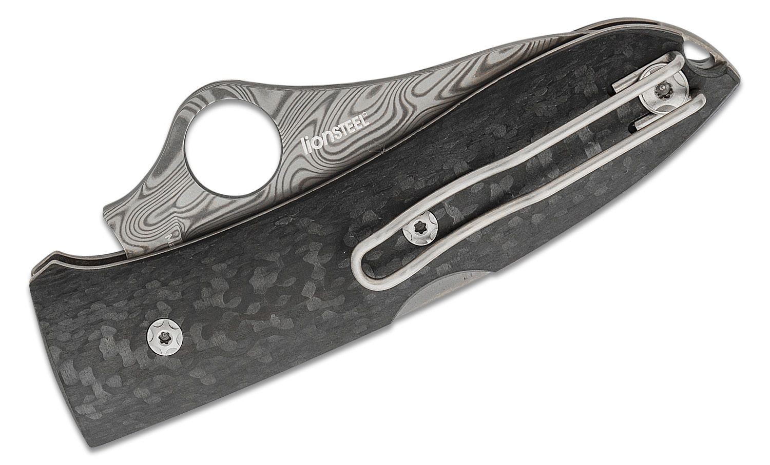 Spyderco SpyOpera™ Carbon Fiber Thor™ Damascus Çakı