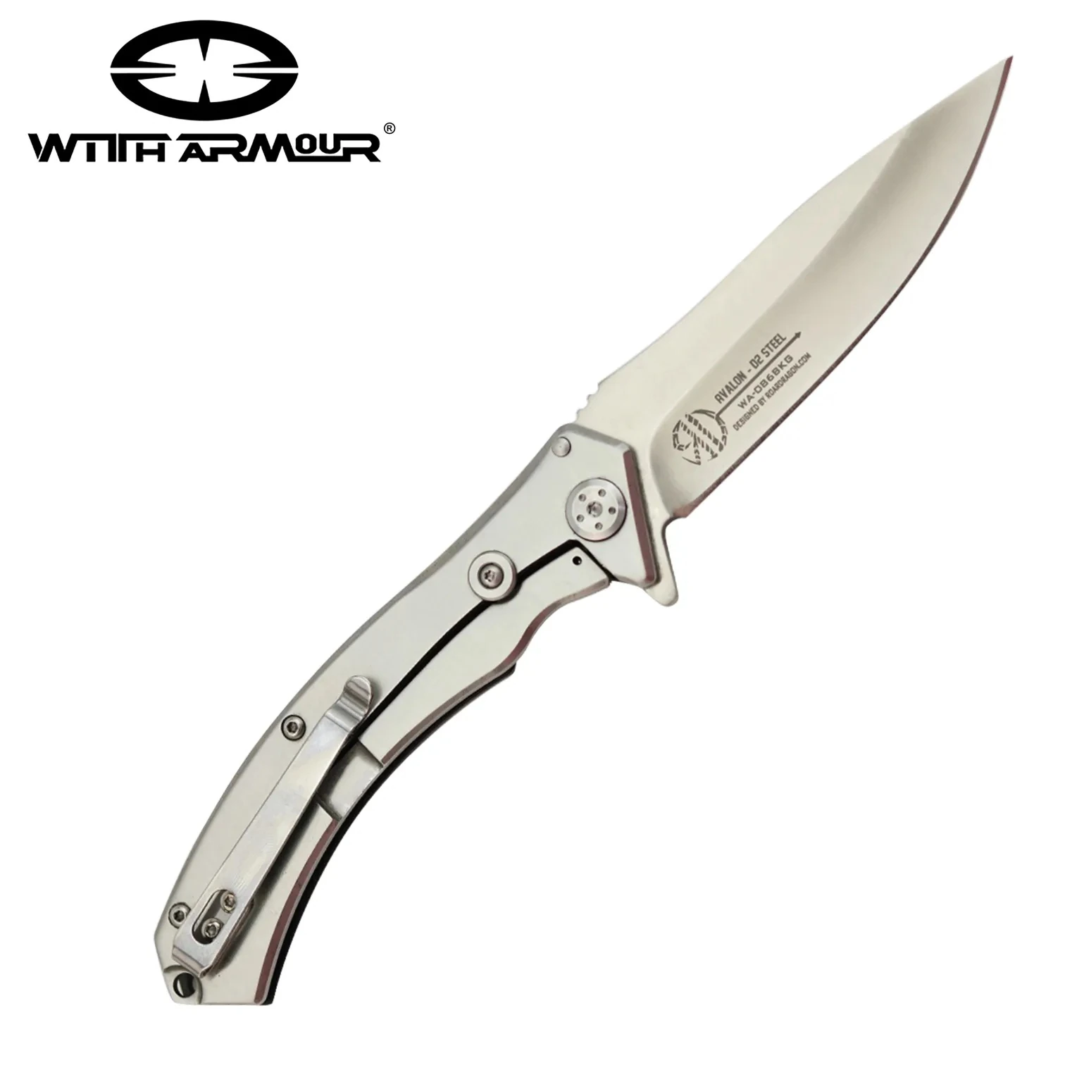WithArmour® Avalon Black G10 + Stainless Handle Çakı