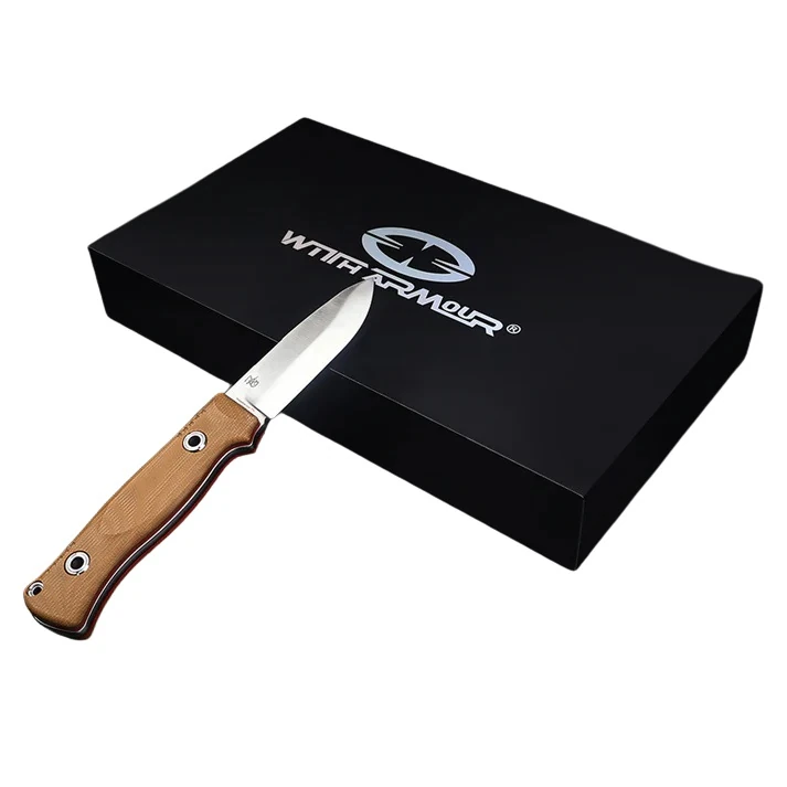 WithArmour® Professional Woodlands Tan Micarta Convex Bıçak