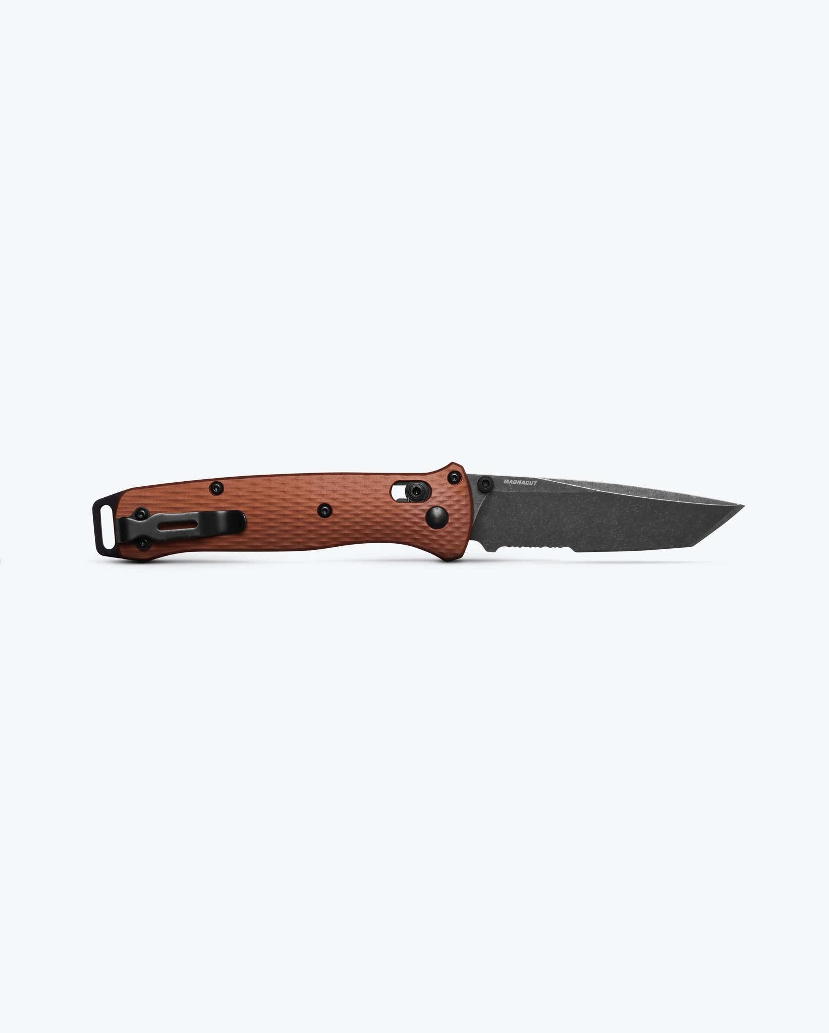 Benchmade Bailout® Burnt Copper Aluminium Serrated Tanto Battlewash Magnacut Çakı