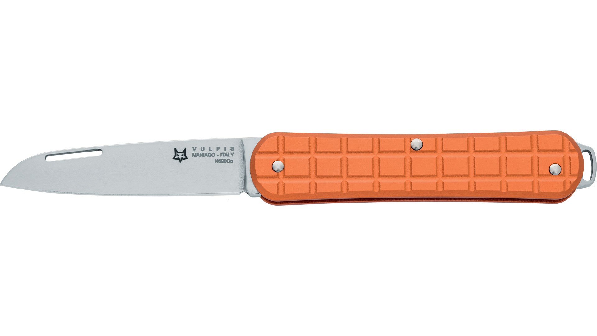 Fox Knives Vulpis 130 Grenade Aluminium Orange Çakı