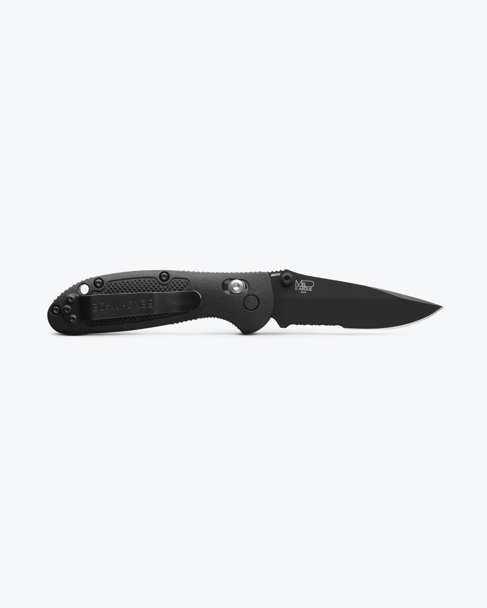 Benchmade Mini Griptilian® Black Grivory® Serrated Drop Point Black Çakı