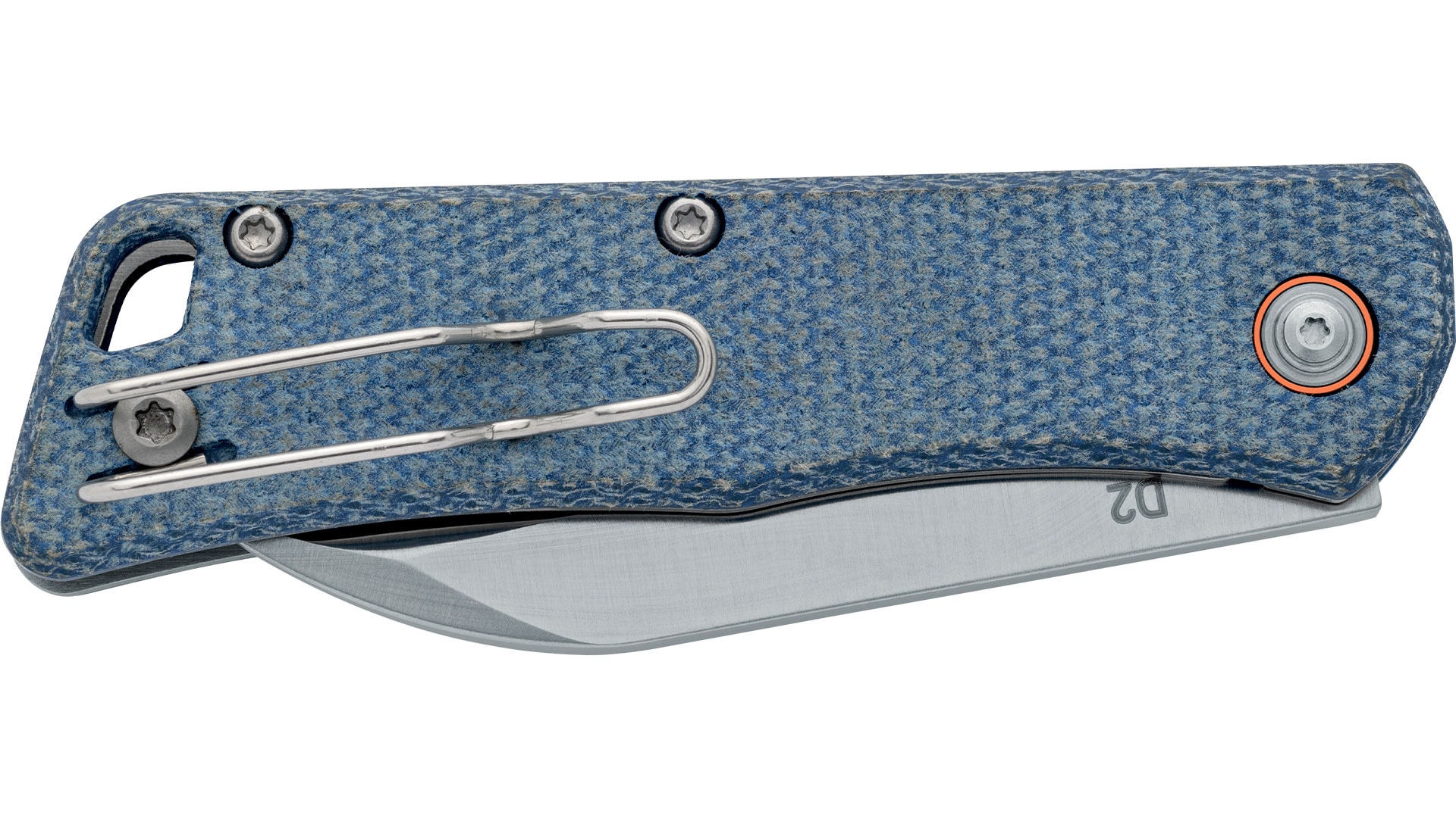 Black Fox Teeny Blue Micarta Satin D2 Çakı