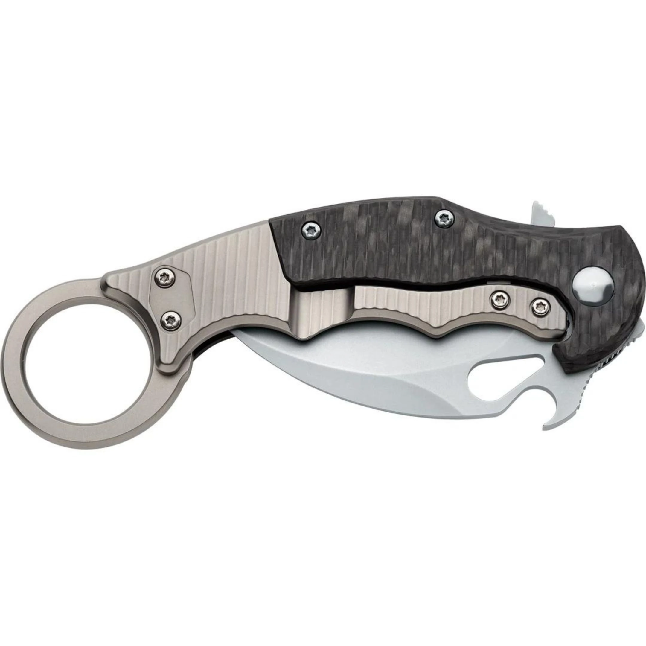 Fox Knives 599 Titanium Frame Lock + Carbon Fiber Çakı