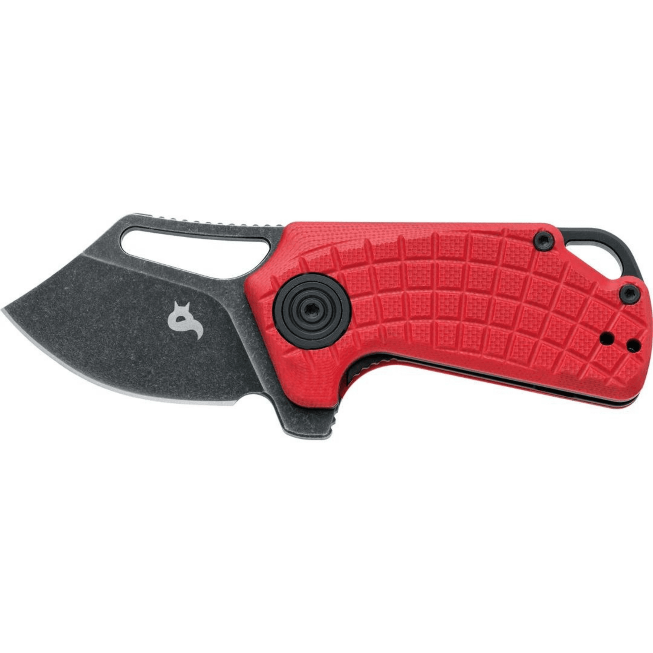 Black Fox Puck Black Stonewash D2 Red G10 Çakı