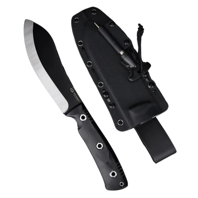 WithArmour® Professional BigMuk Black Micarta Wide Scandi Bıçak