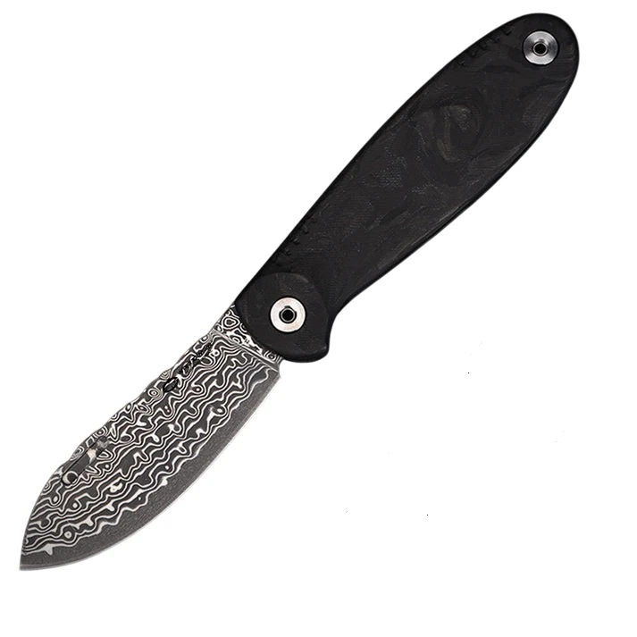 WithArmour® Professional FoldMuk² Carbon Fiber Damascus Çakı