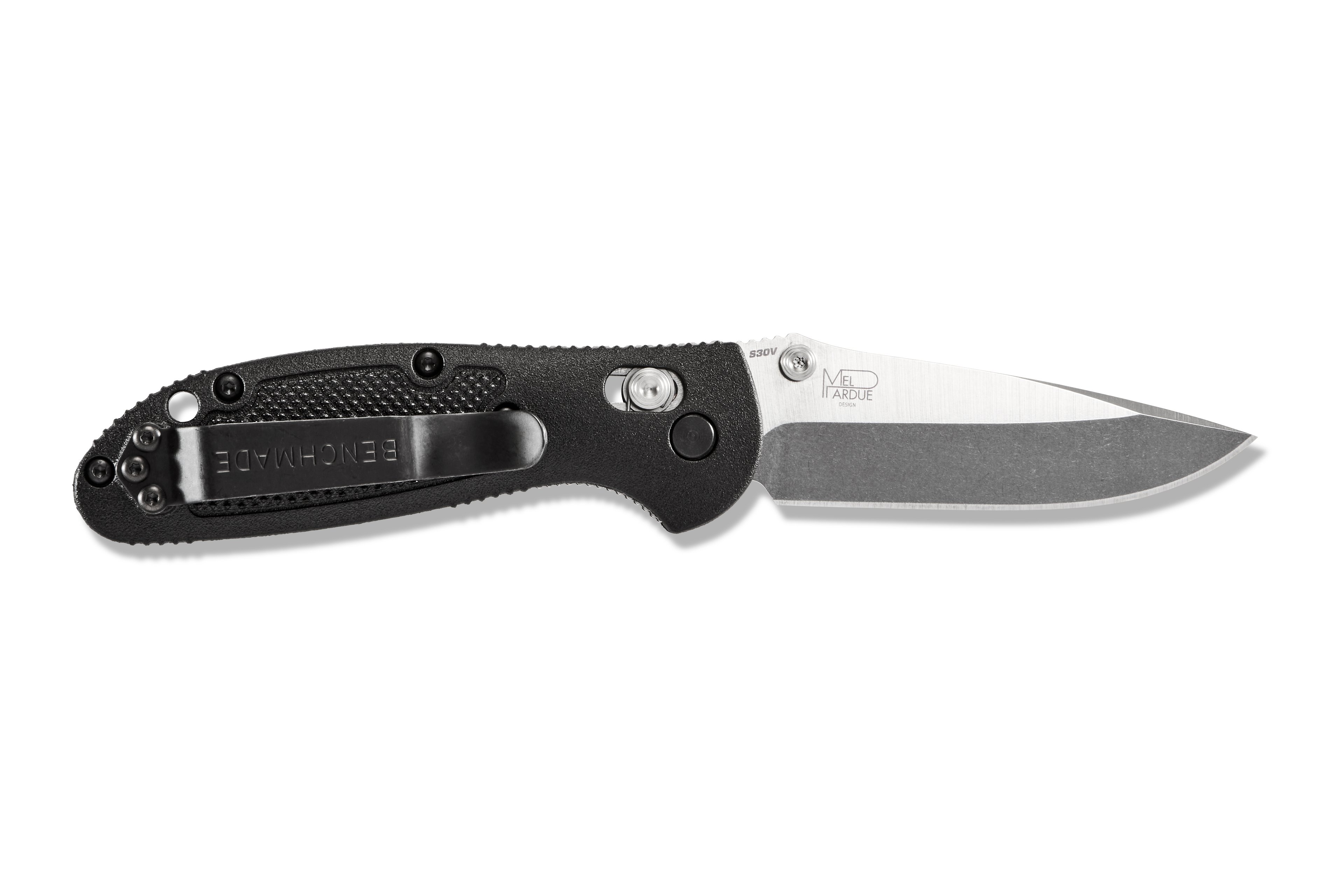 Benchmade Mini Griptilian® Black Grivory® Drop Point Çakı