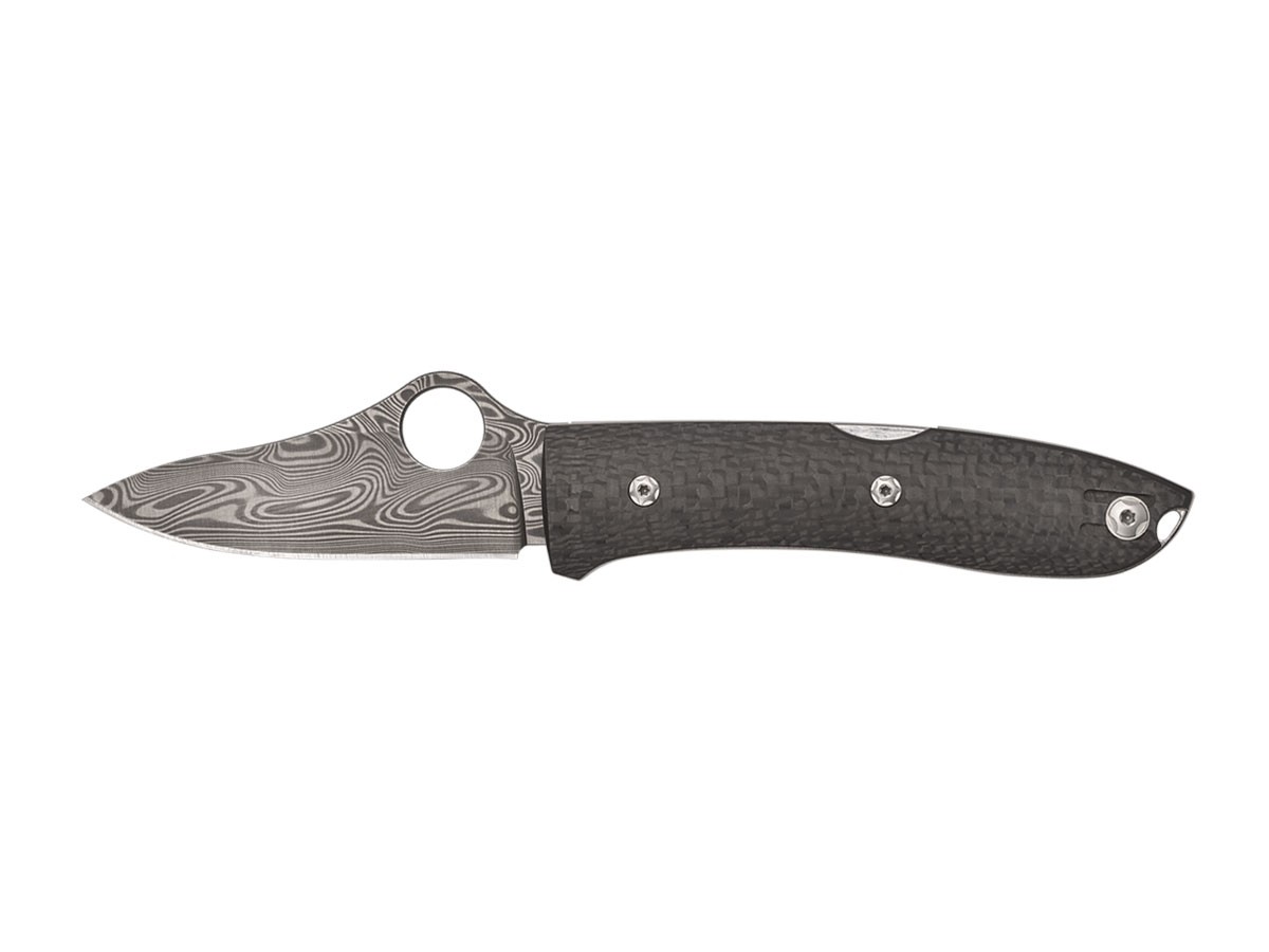 Spyderco SpyOpera™ Carbon Fiber Thor™ Damascus Çakı