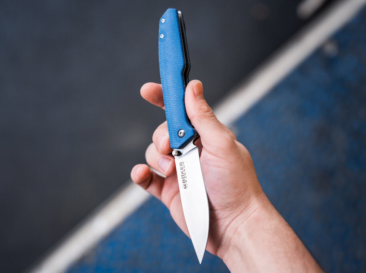 Böker Magnum Deep Blue Canvas Çakı
