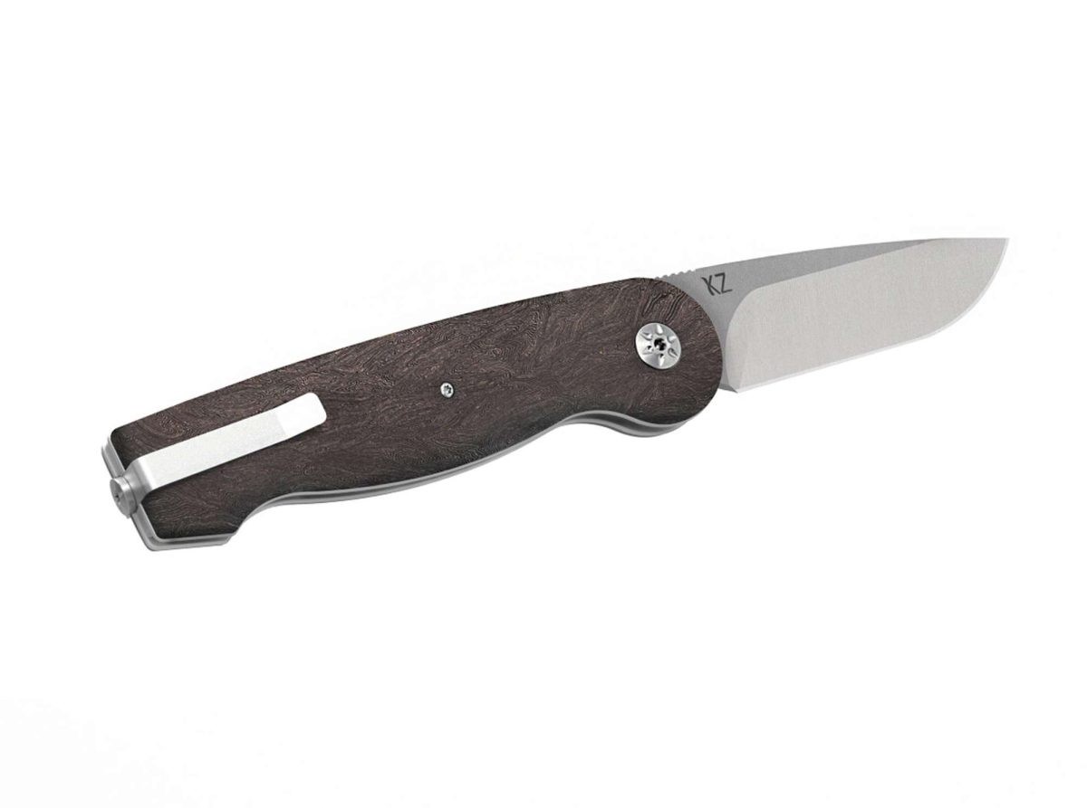 Maserin Summit MagnaCut Blade Space Coral Copper Fatcarbon® Handle Çakı 
