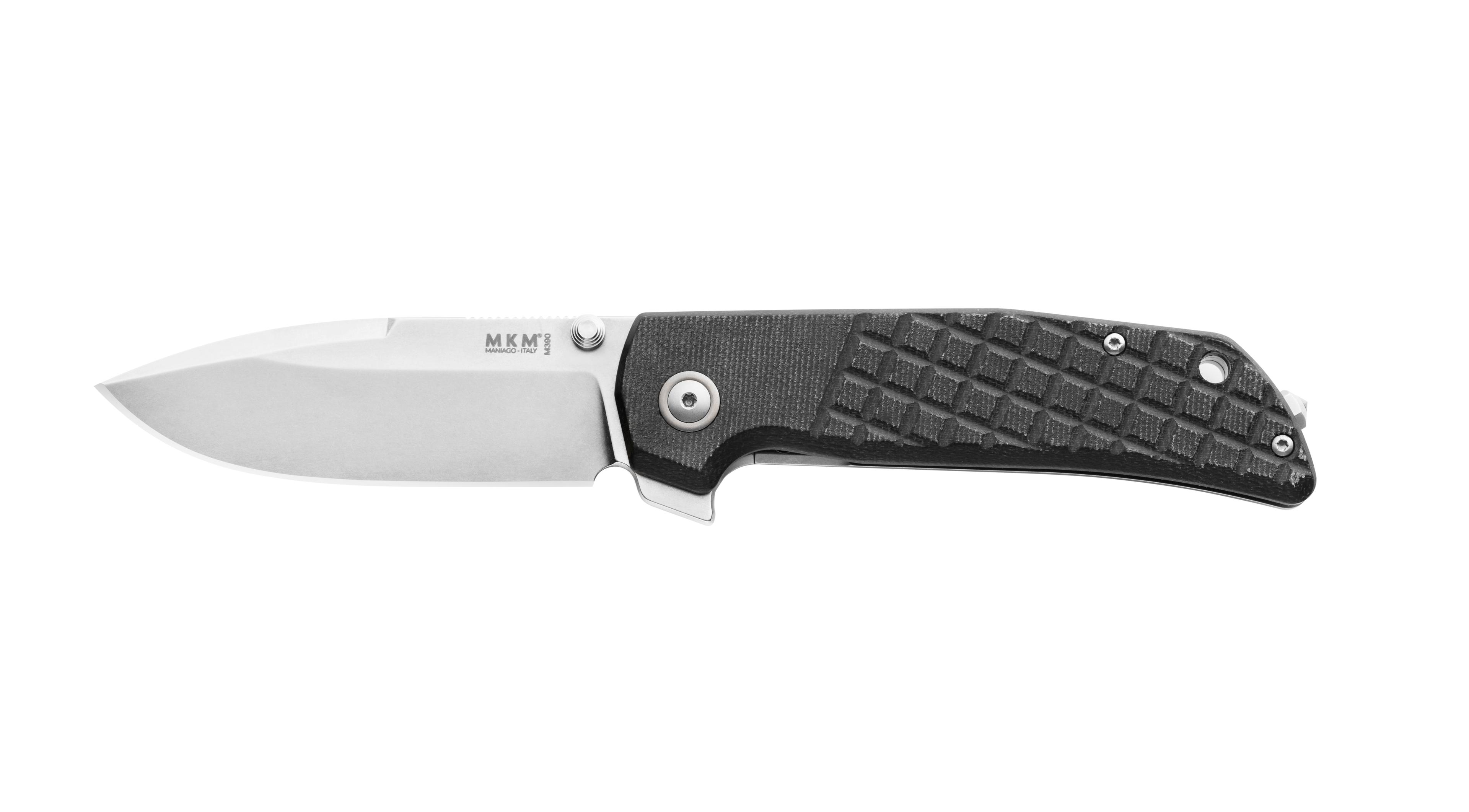 MKM Maximo Titanium Frame and Black Canvas Micarta Handle Çakı