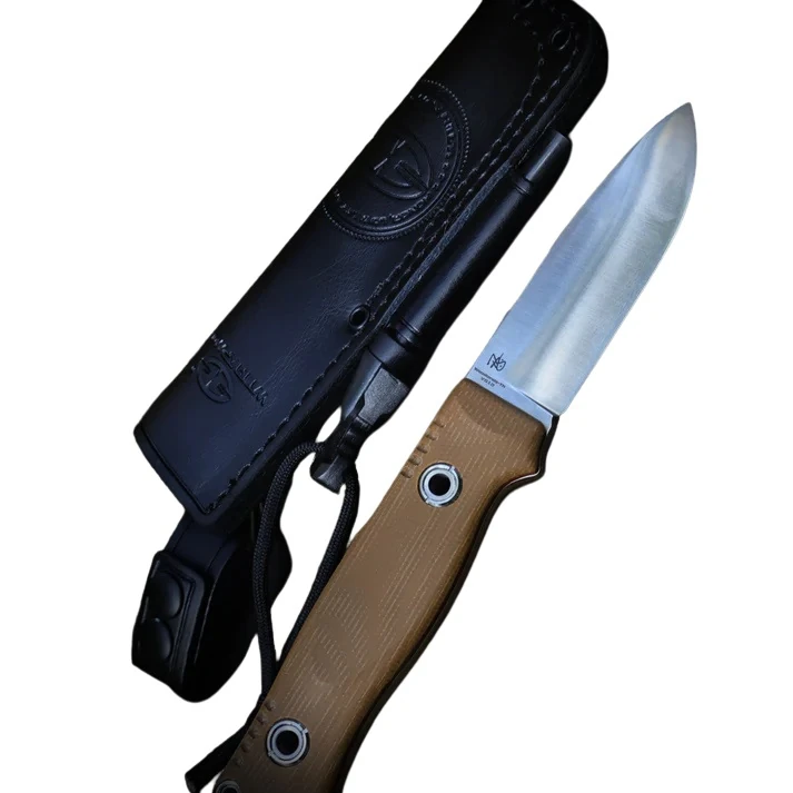 WithArmour® Professional Woodlands Tan Micarta Convex Bıçak