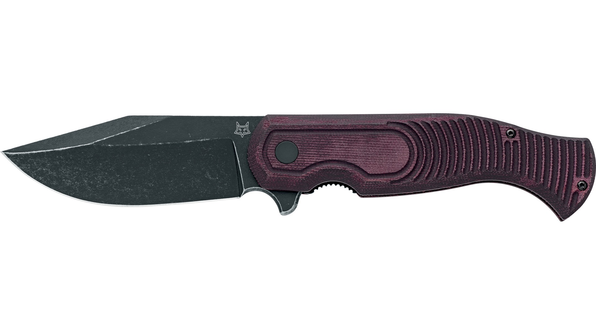 Fox Knives Eastwood Tiger S90V Burgundy Micarta Çakı