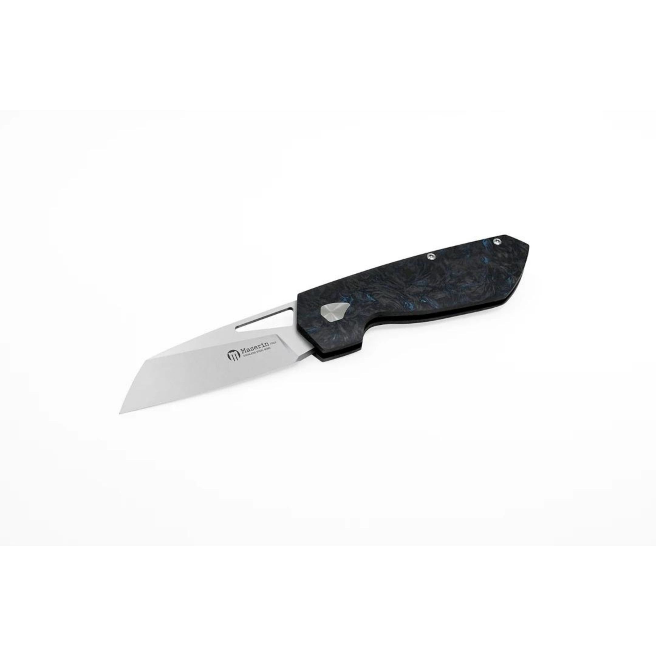 Maserin W2 Knife M390 Blade Blue Fat Carbon Handle Çakı