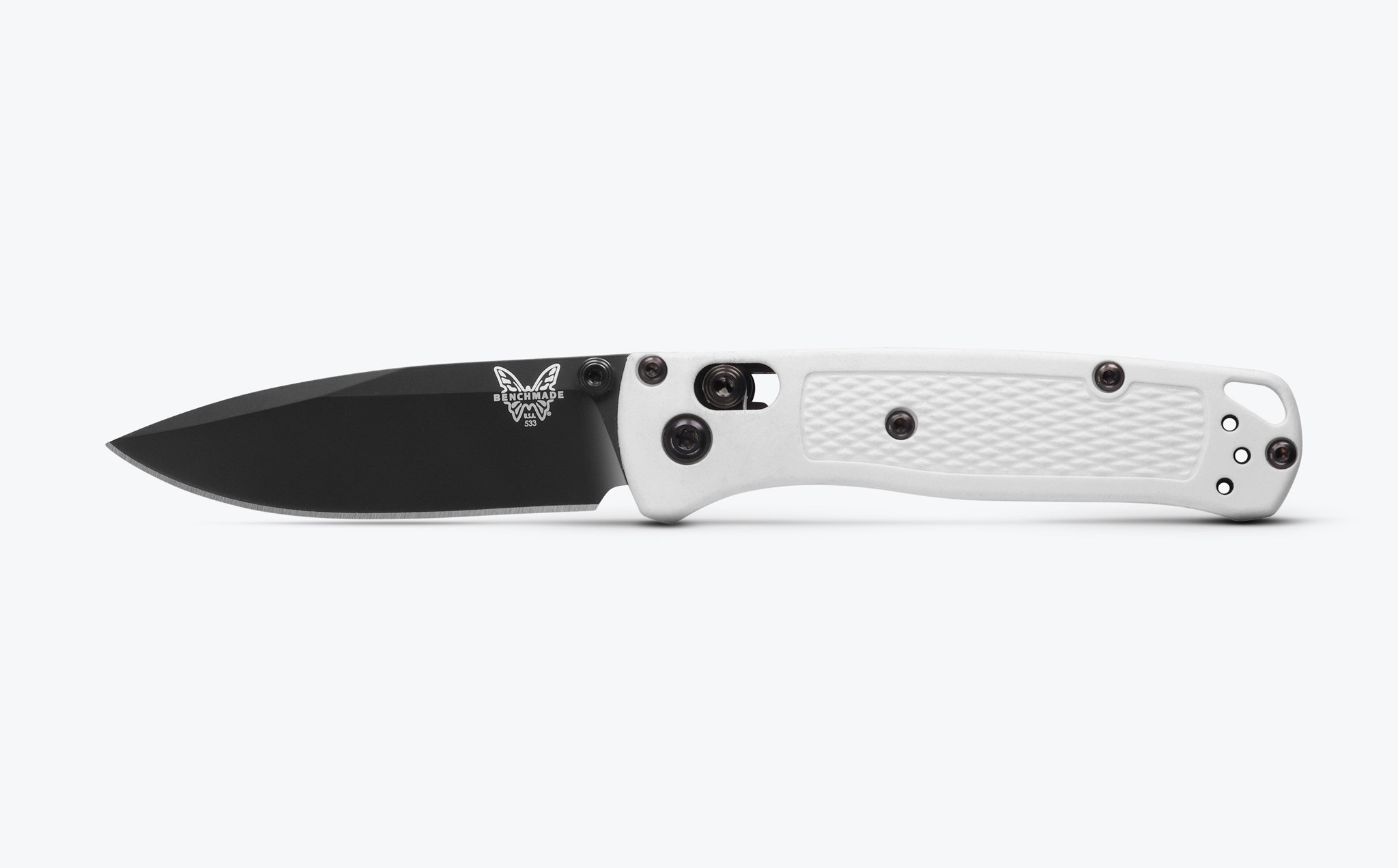 Benchmade Mini Bugout® White Grivory® Black Cerakote® Çakı