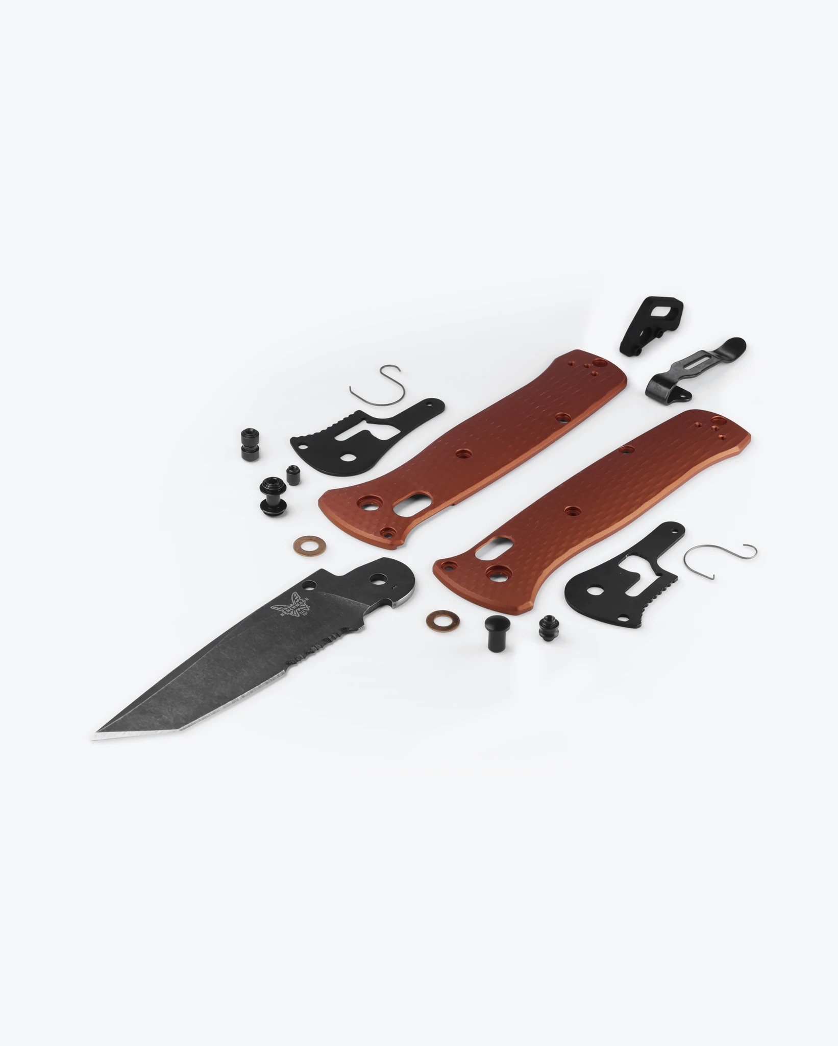 Benchmade Bailout® Burnt Copper Aluminium Serrated Tanto Battlewash Magnacut Çakı