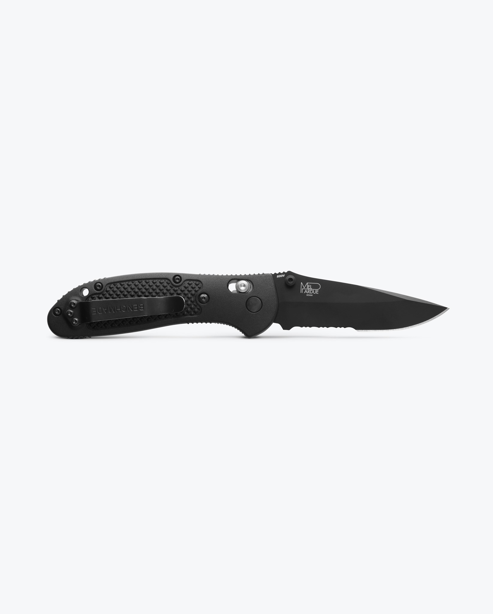 Benchmade Griptilian® Black Grivory® Serrated Drop Point Black Çakı