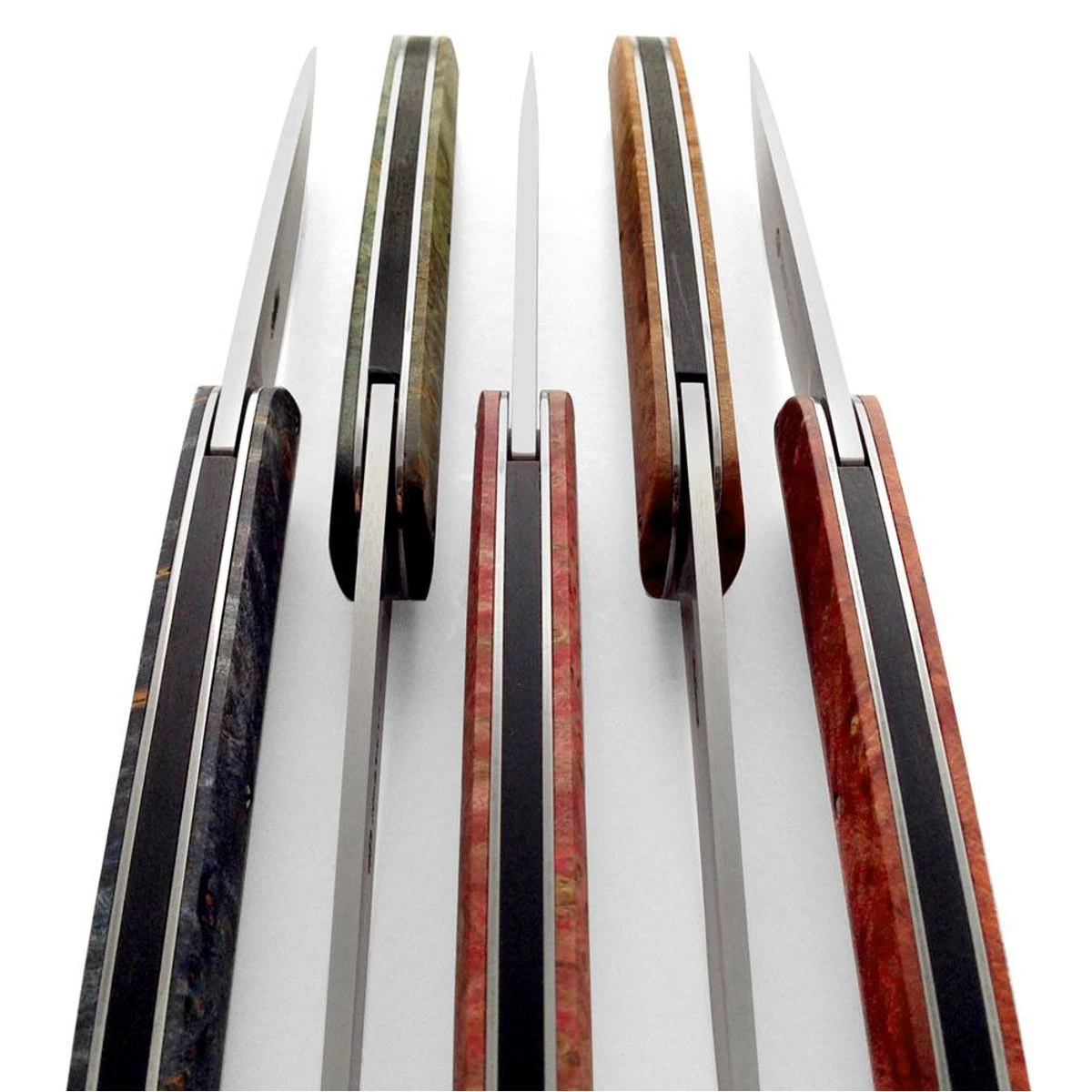 Maserin Gourmet Damascus Blade Black Fat Carbon Handle Çakı