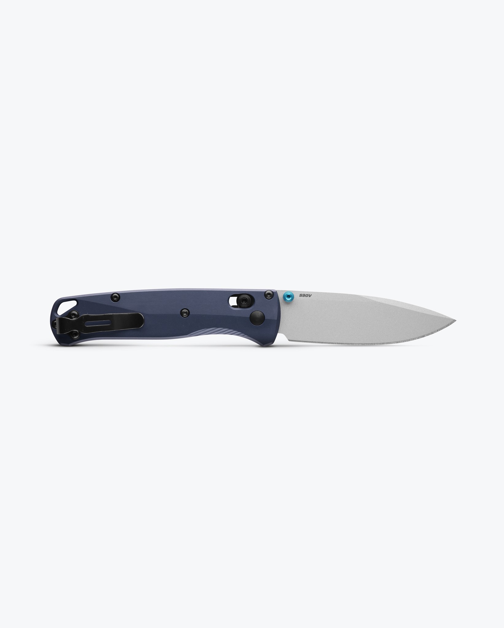 Benchmade Mini Bugout® Crater Blue Aluminum CPM-S90V Silver Çakı 
