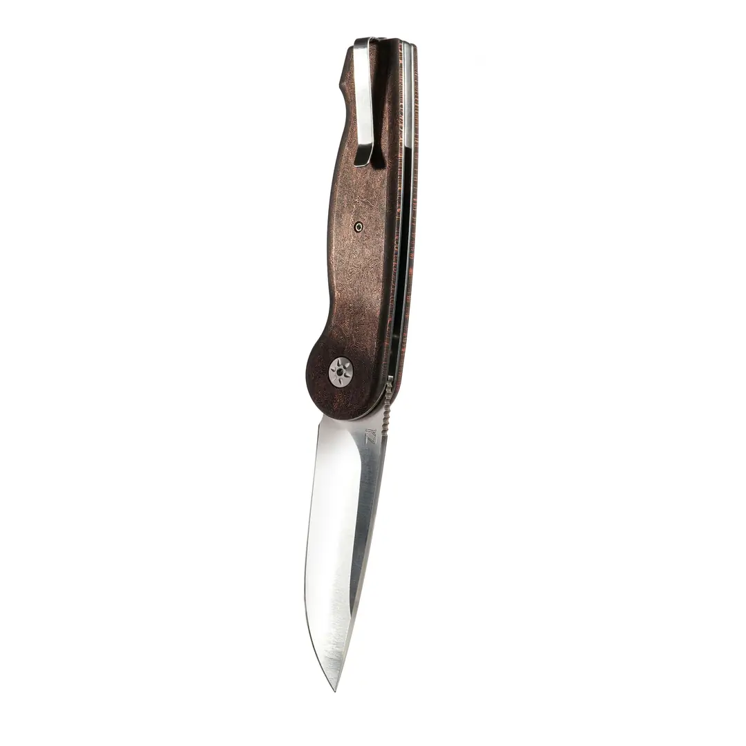 Maserin Summit MagnaCut Blade Space Coral Copper Fatcarbon® Handle