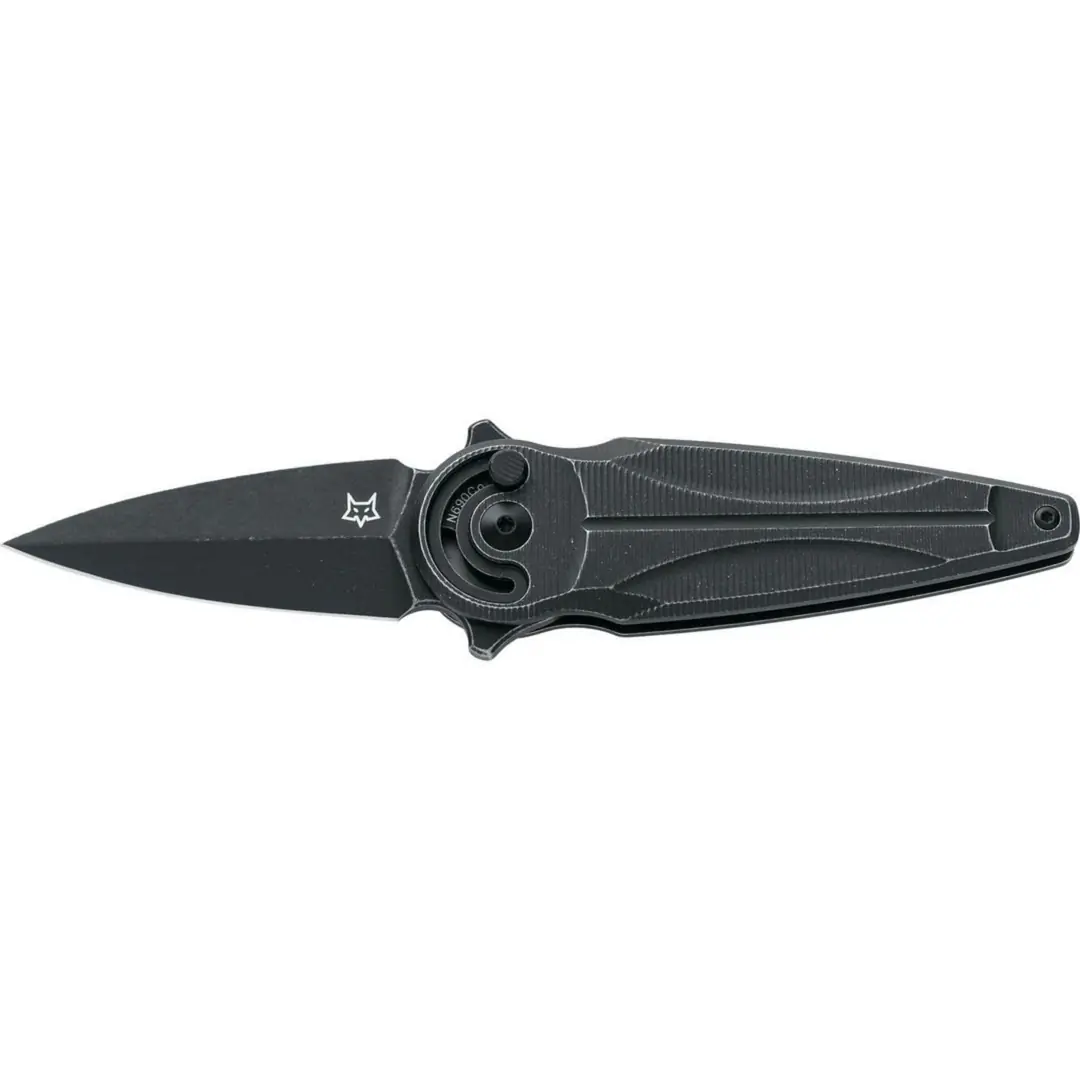 工芸品 Alfredo Barbine Fox Knives Saturn N690 Aluminium Black Çakı | Natureland