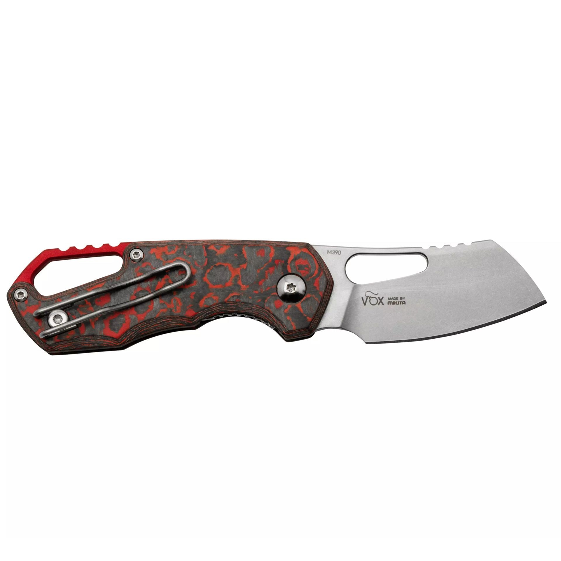 MKM Isonzo Cleaver M390 Lava Flow CF Çakı