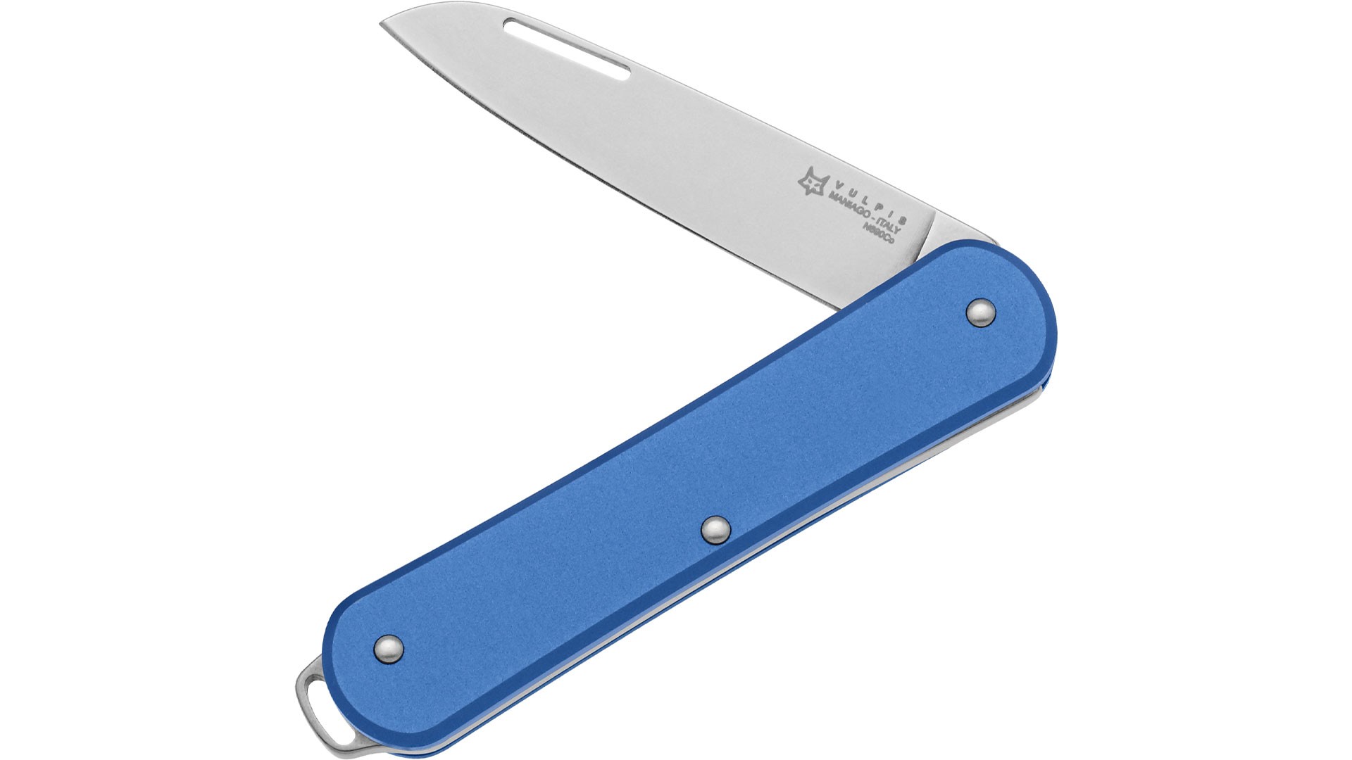 Fox Knives Vulpis 130 Sky Blue Aluminium Çakı