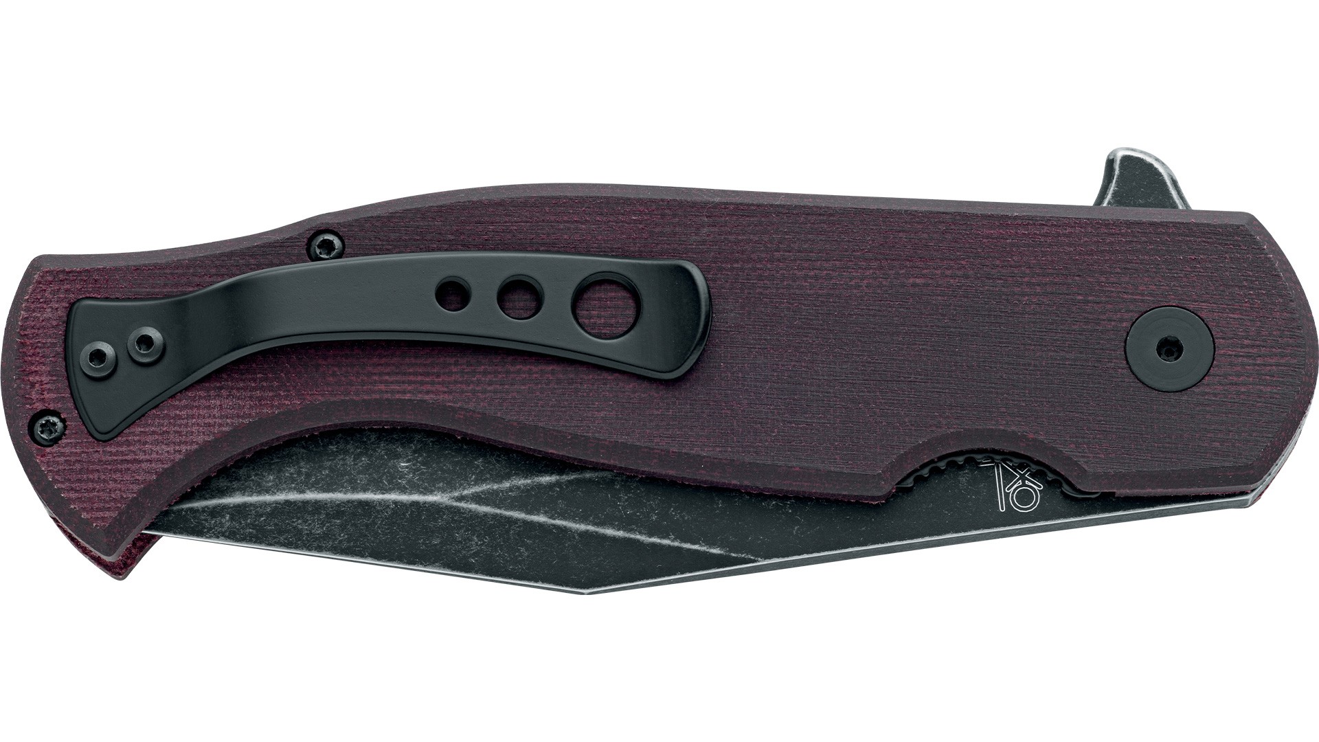 Fox Knives Eastwood Tiger S90V Burgundy Micarta Çakı