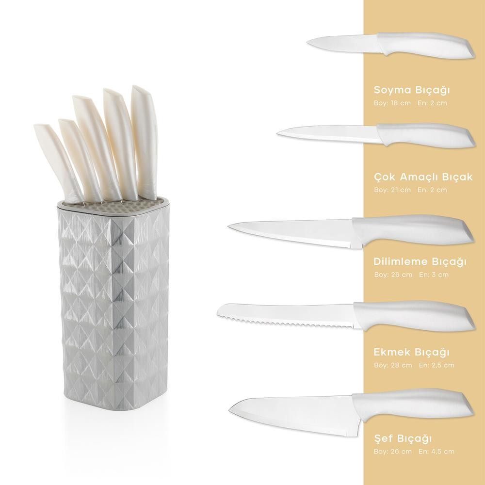 Schafer Quick Chef Standlı Seti 6 Parça Beyaz01