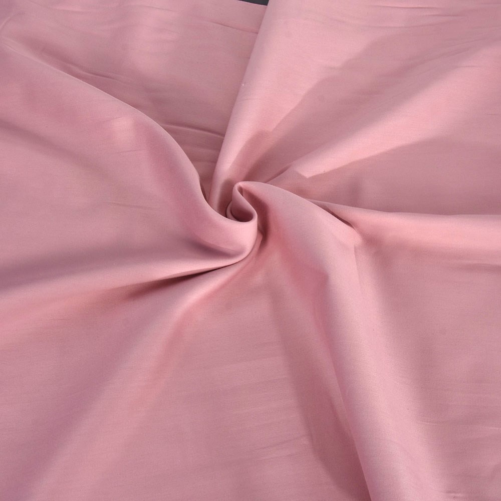 Faal Pamuk Saten Kumaş Düz Renk Pudra Pembe 240 cm