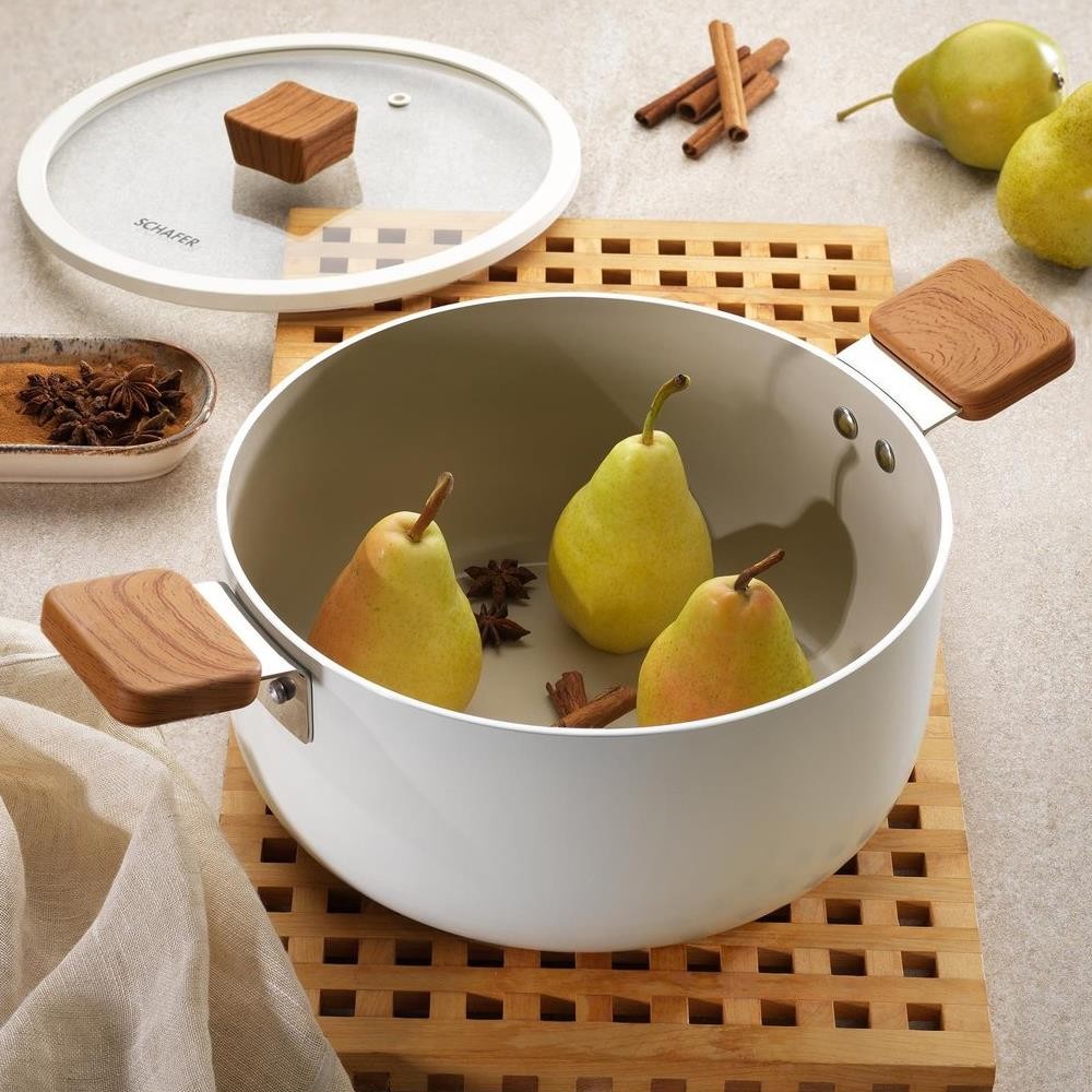 Schafer Ceramoni Seramik Derin Tencere 24 Cm Krem