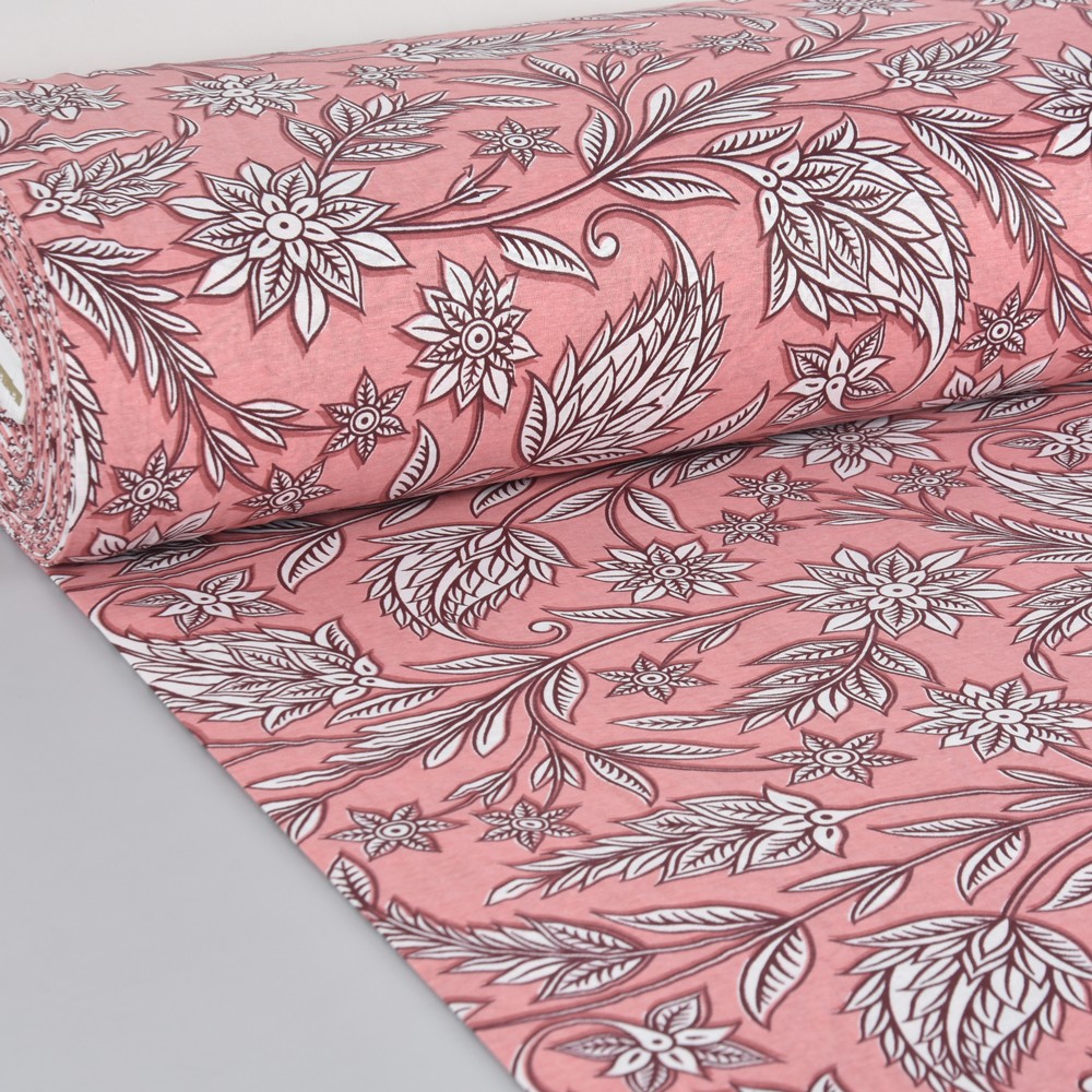 Per Class Yıldız Çiçeği Desen Polyester Nevresimlik Kumaş