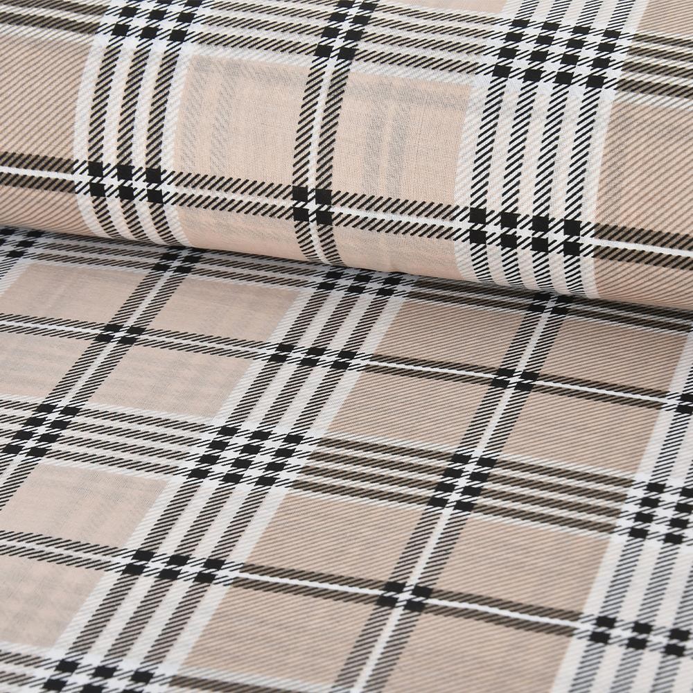 Per Class Polyester Ekoseli Nevresimlik Kumaş 240 cm - V-2