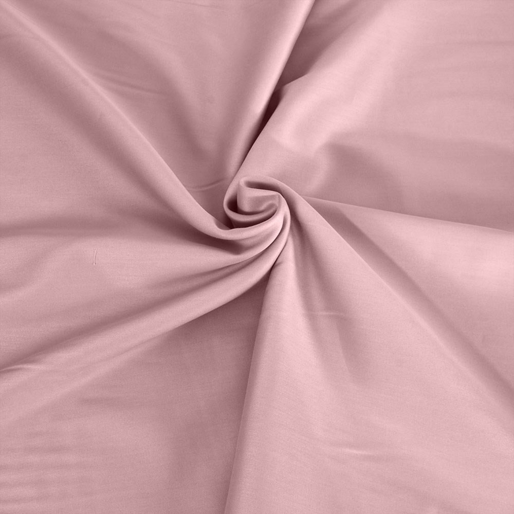 Faal Pamuk Saten Kumaş Düz Renk Pudra Pembe 240 cm