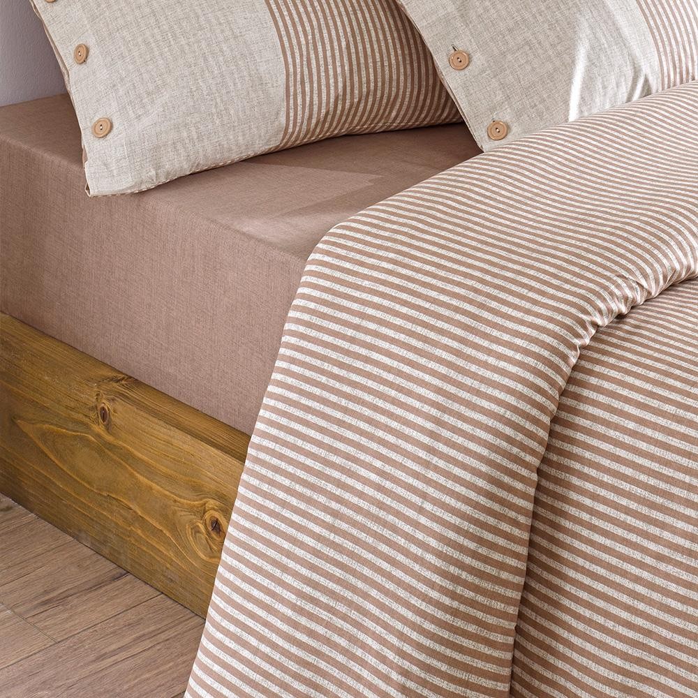 Özdilek Tek Kişilik Ranforce Nevresim Takımı Natural Line