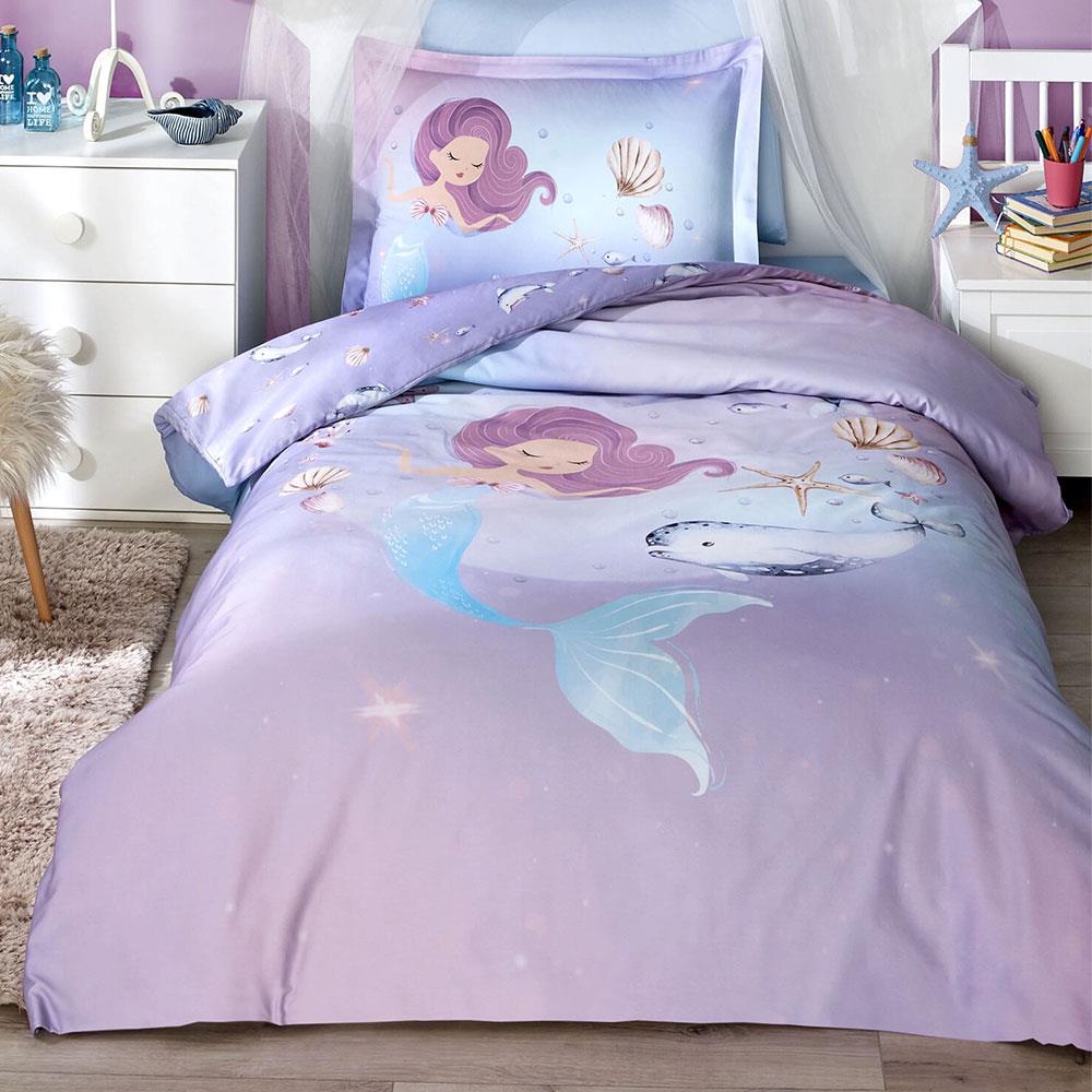 Özdilek Tek Kişilik Fitted Çarşaf Ranforce Nevresim Takımı Sereia