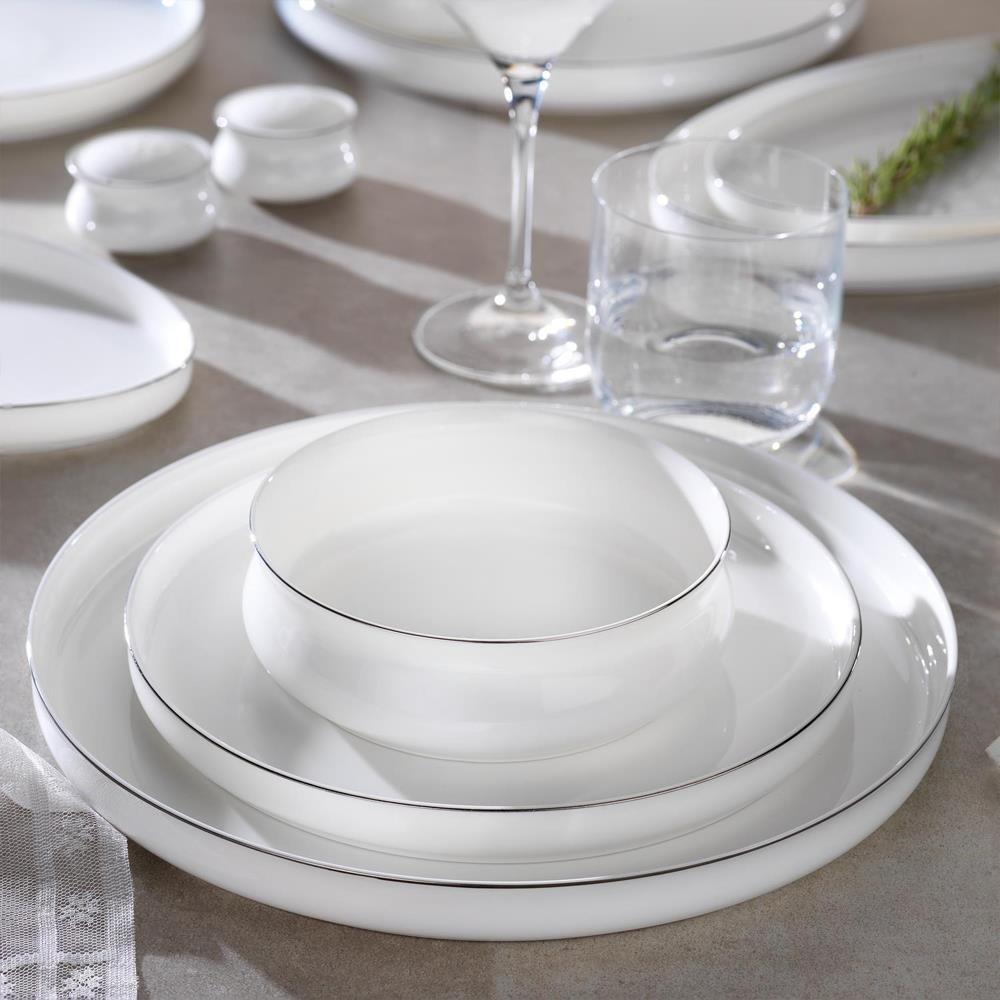 Schafer Superfine Bone Lumiere Yemek Takımı 56 Parça Platin