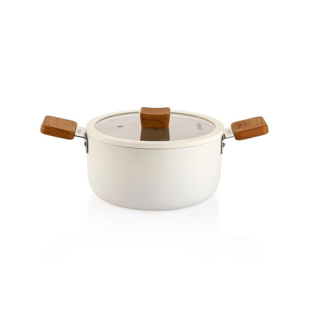 Schafer Ceramoni Seramik Derin Tencere 20 Cm Krem