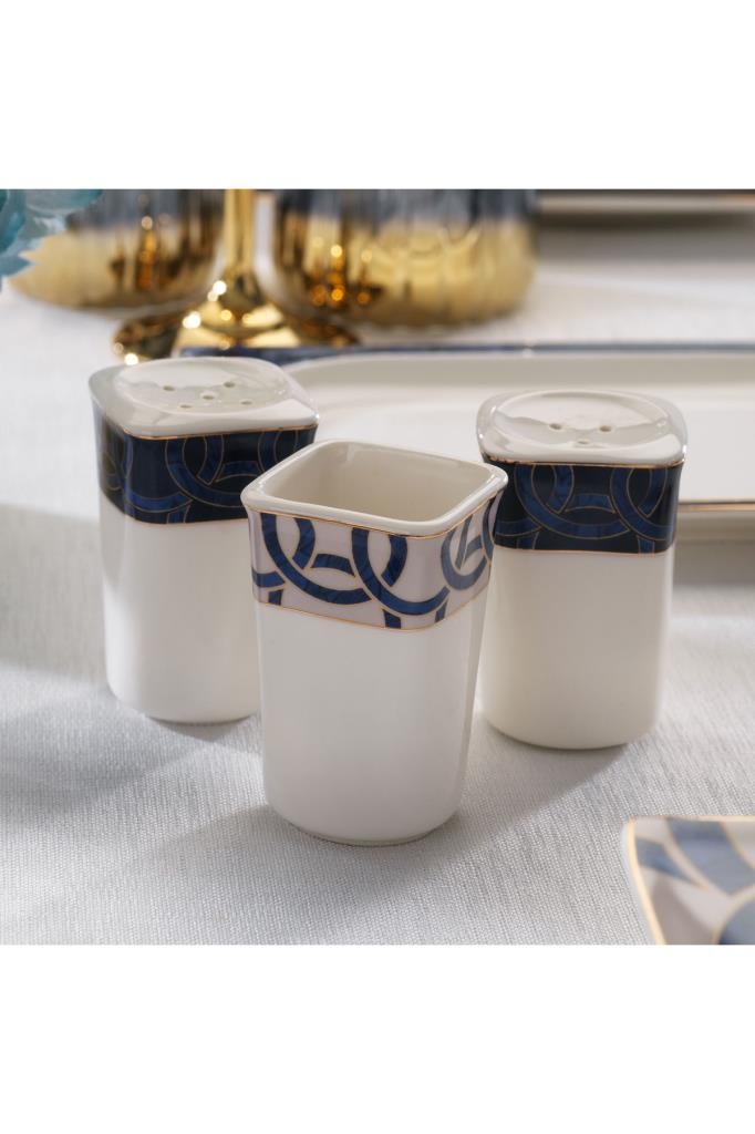 Schafer Glamor Blue Line Yemek Takımı-60 Parça Mavi
